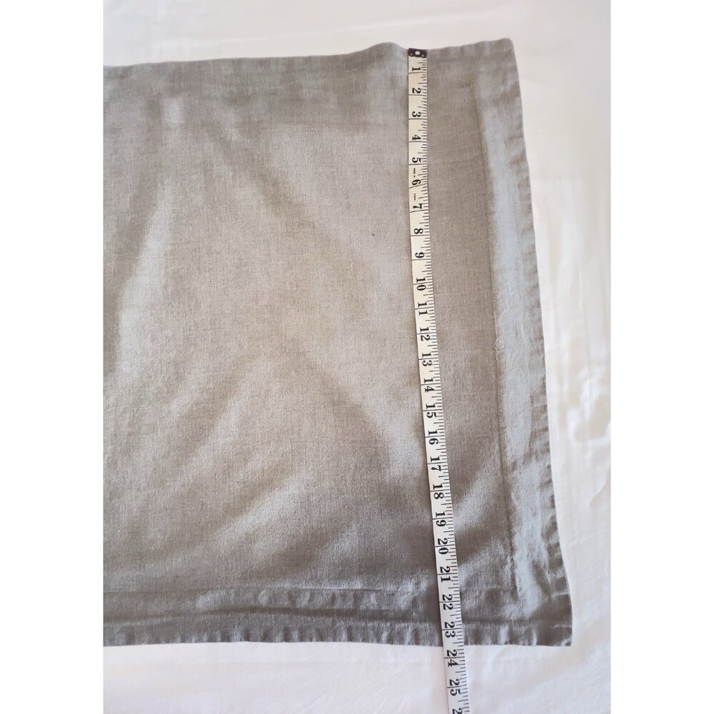 RESTORATION HARDWARE Pillow Sham Stonewashed Belgian Linen Gray Pair Luxury Bed - Picture 7 of 12